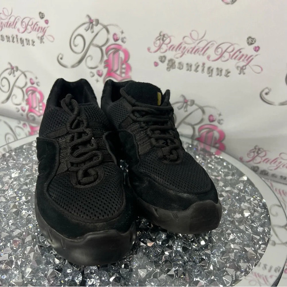 Bloch Boost DRT Dance Sneaker Adult lace up black stretchy dancing shoes - Picture 8 of 9